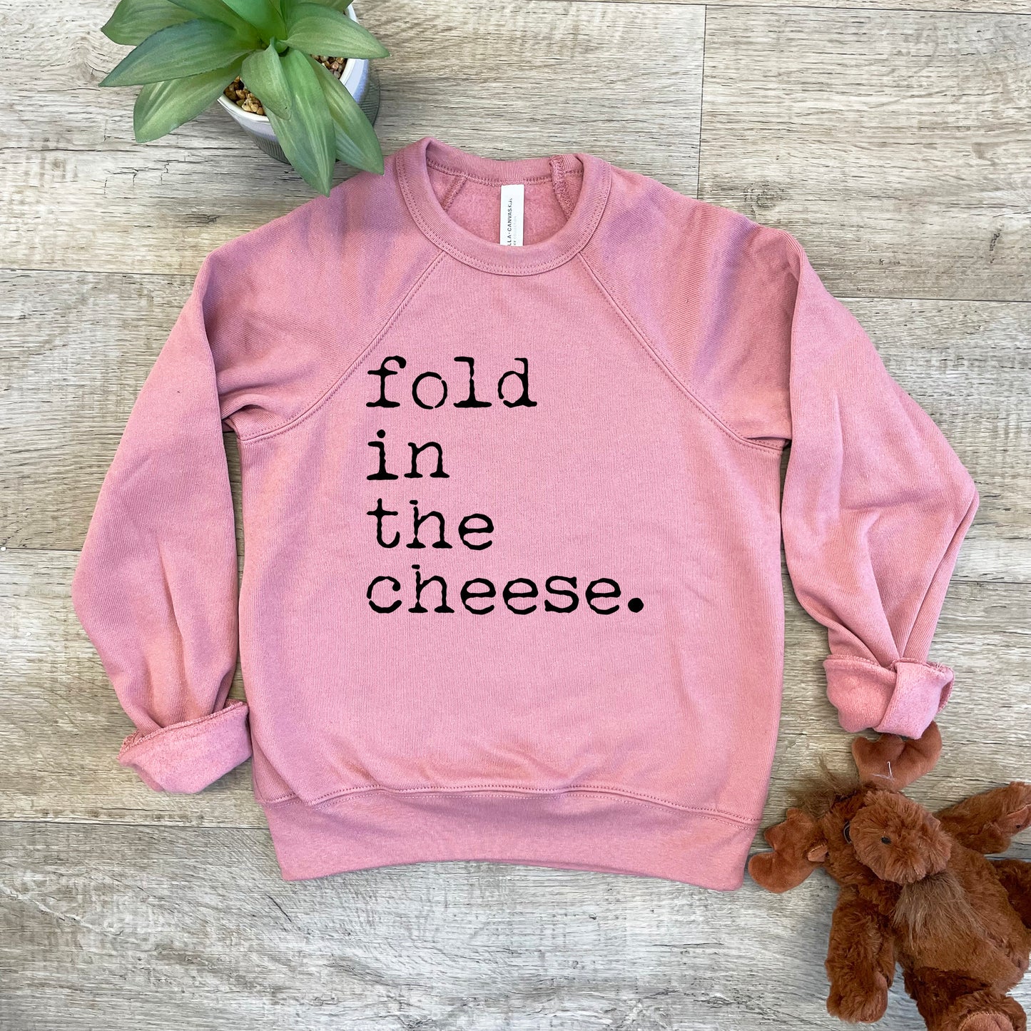 Fold In The Cheese (Schitt's Creek) - Kid's Sweatshirt - Heather Gray or Mauve