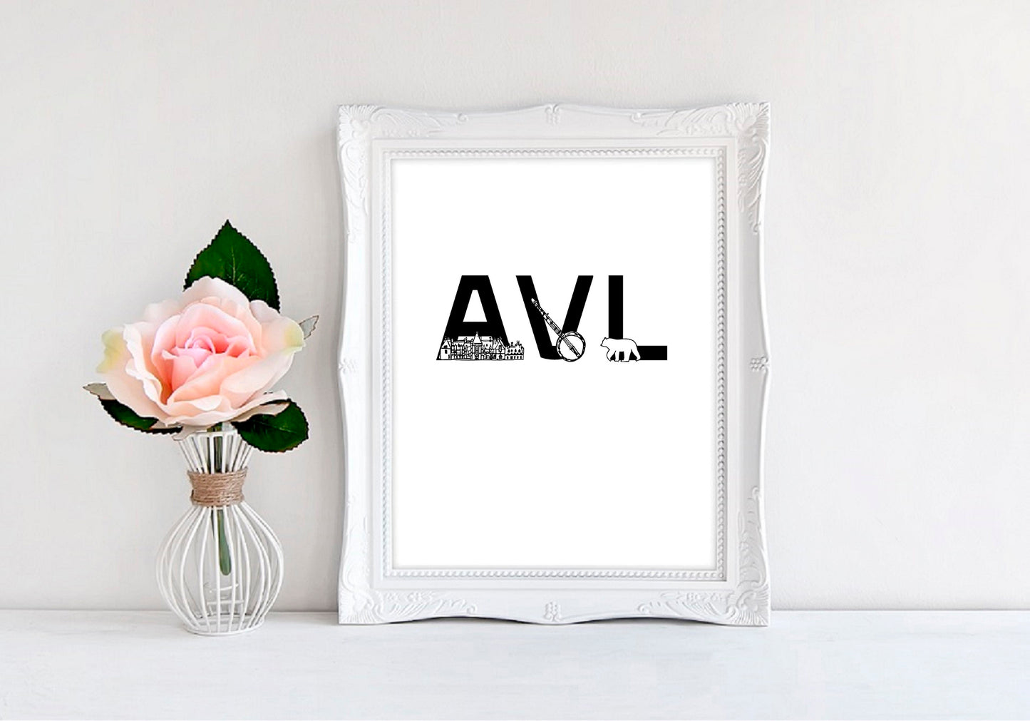 AVL (Asheville) - 8"x10" Wall Print