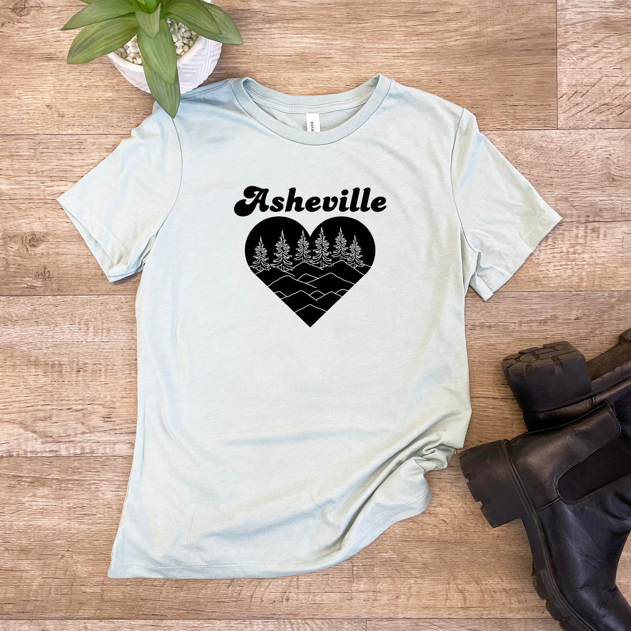 Asheville Heart - Women's Crew Tee