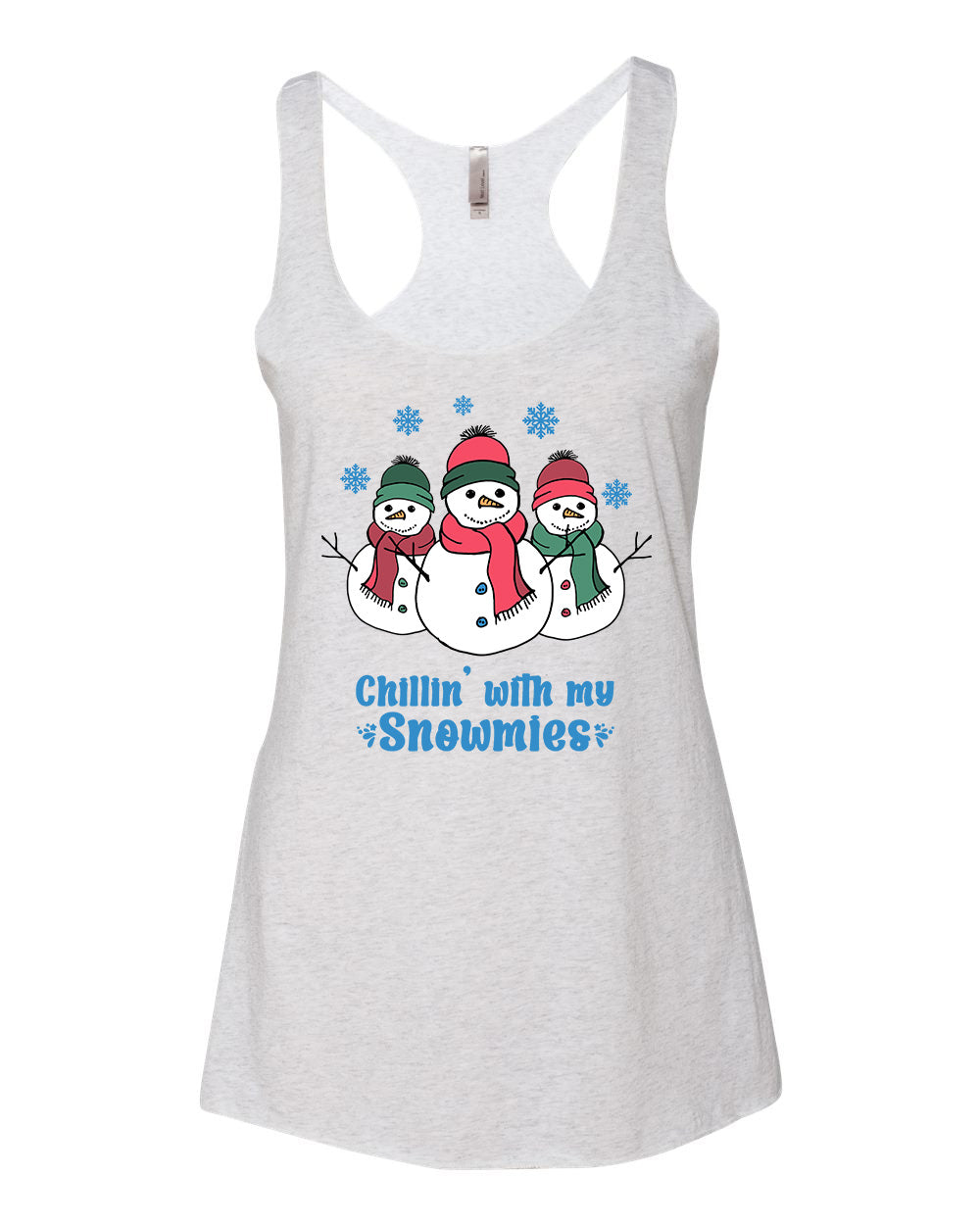 Chillin With My Snowmies - Women's Tank - White