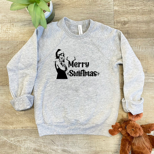 Merry Swiftmas - Kid's Sweatshirt - Heather Gray or Mauve