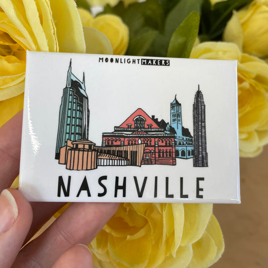 Downtown Nashville Skyline - Magnet
