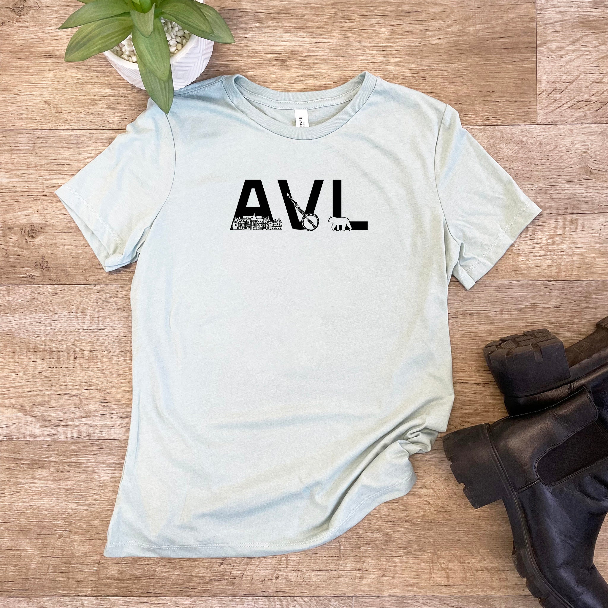 AVL (Asheville) - Women's Crew Tee