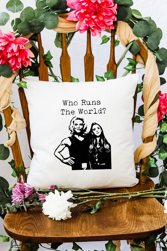 Who Runs The World - Decorative Throw Pillow