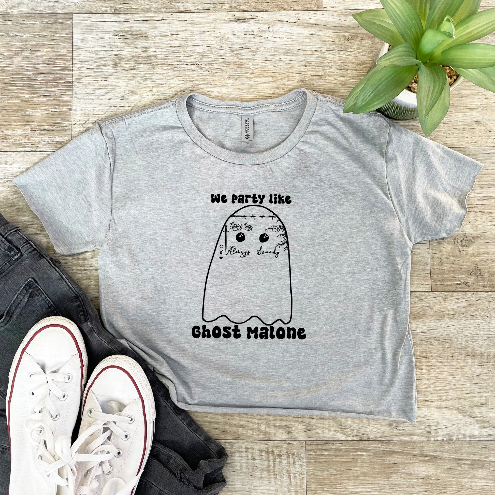 a t - shirt that says we party like a ghost