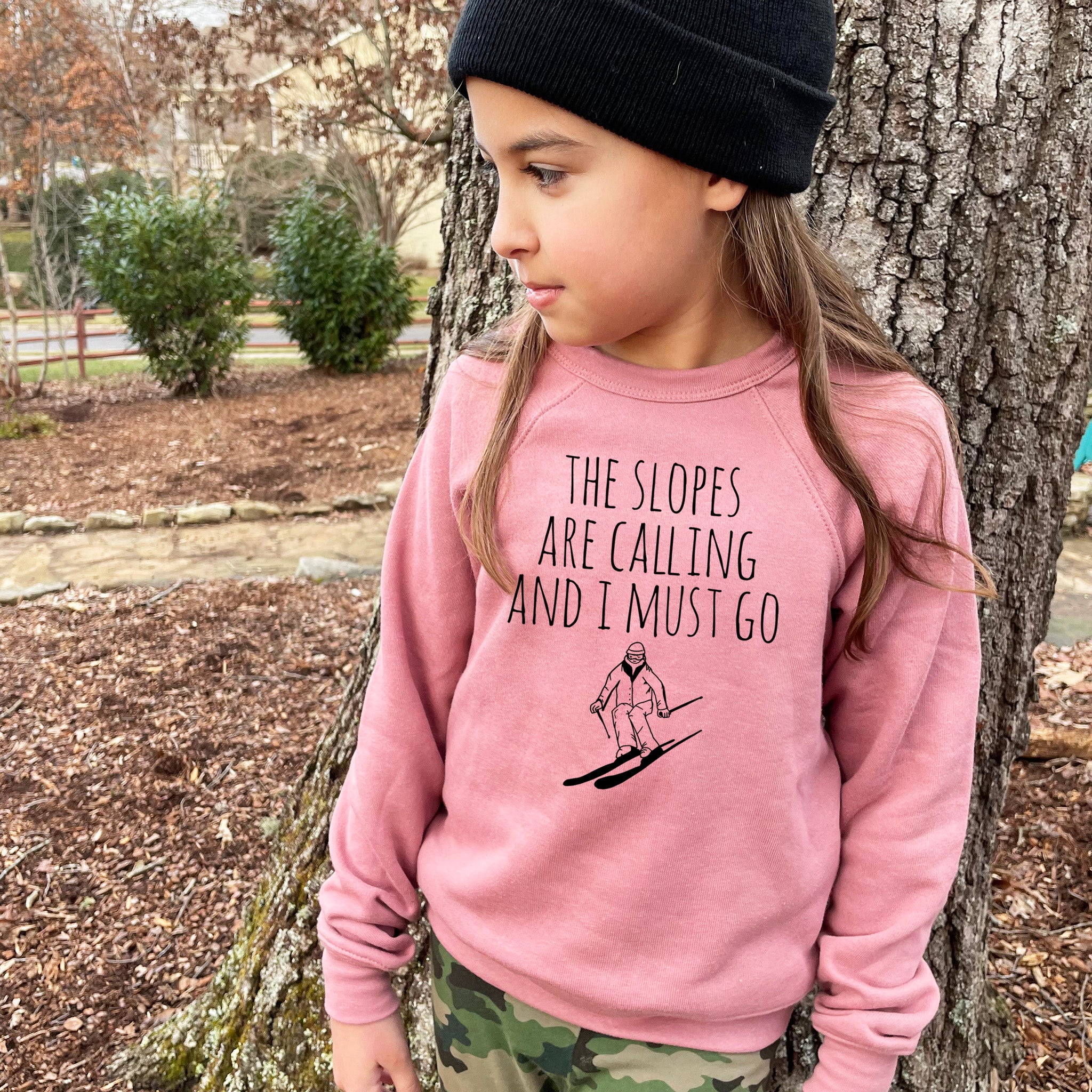 Slopes Are Calling And I Must Go (Skiing) - Kid's Sweatshirt