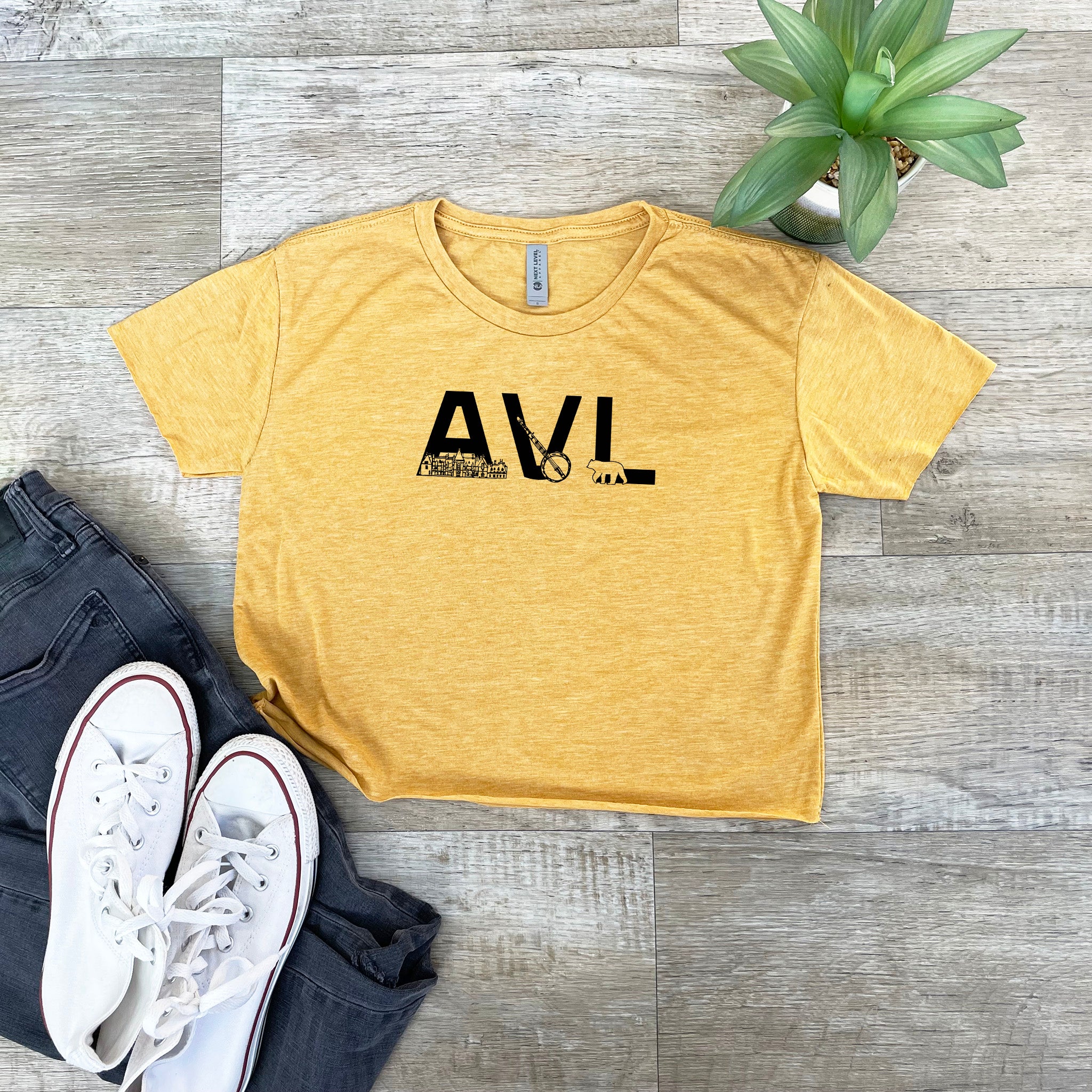 AVL (Asheville) - Women's Crop Tee