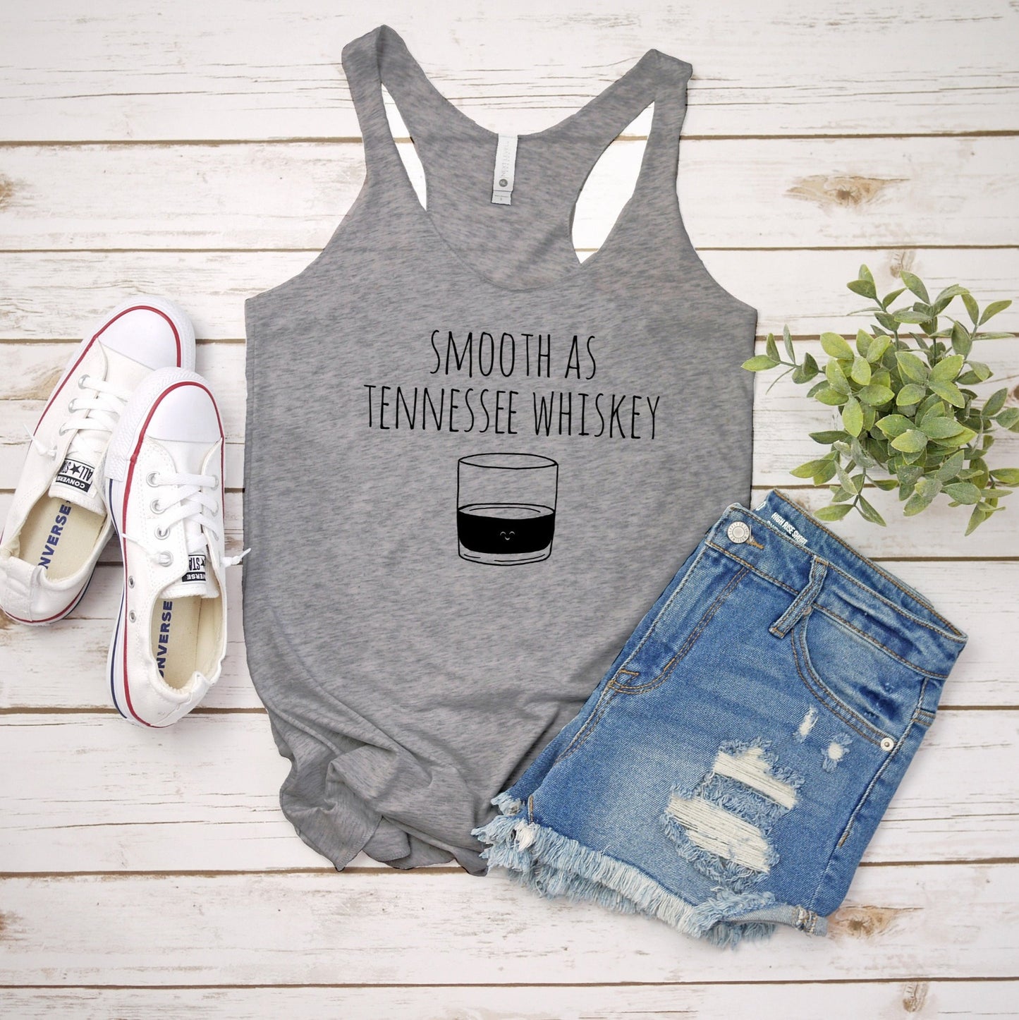 Smooth as Tennessee Whiskey - Women's Tank - Heather Gray, Tahiti, or Envy