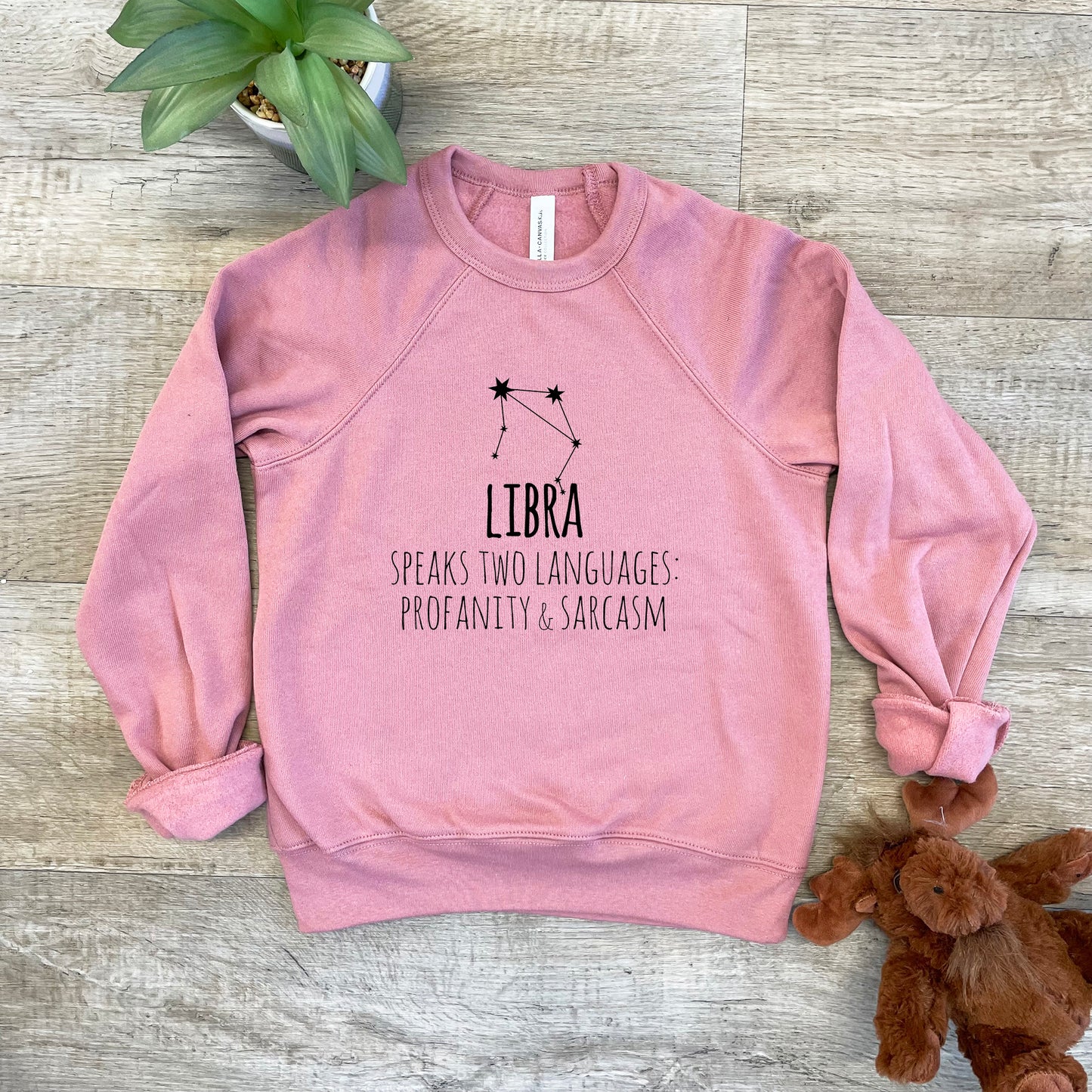 Libra - Kid's Sweatshirt - Heather Gray or Mauve