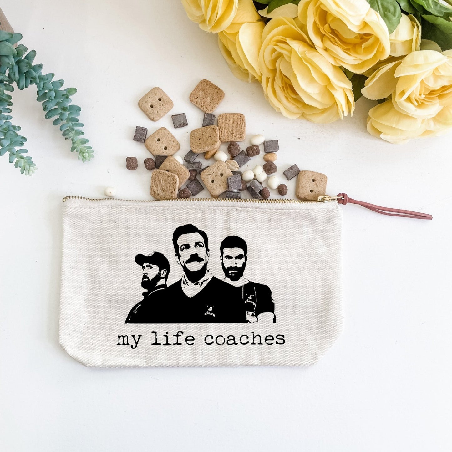 My Life Coaches (Ted Lasso) - Canvas Zipper Pouch