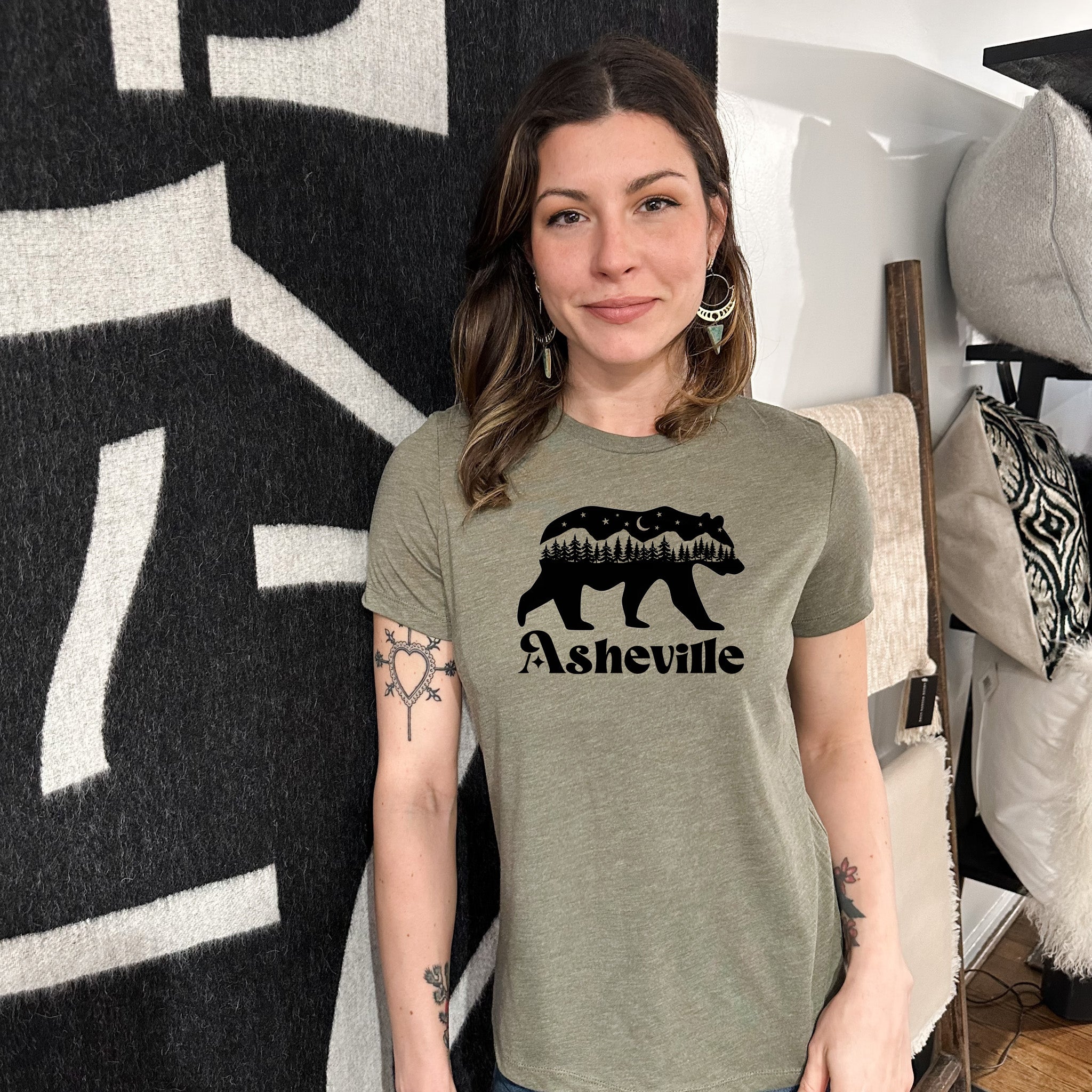 Asheville Bear - Women's Crew Tee