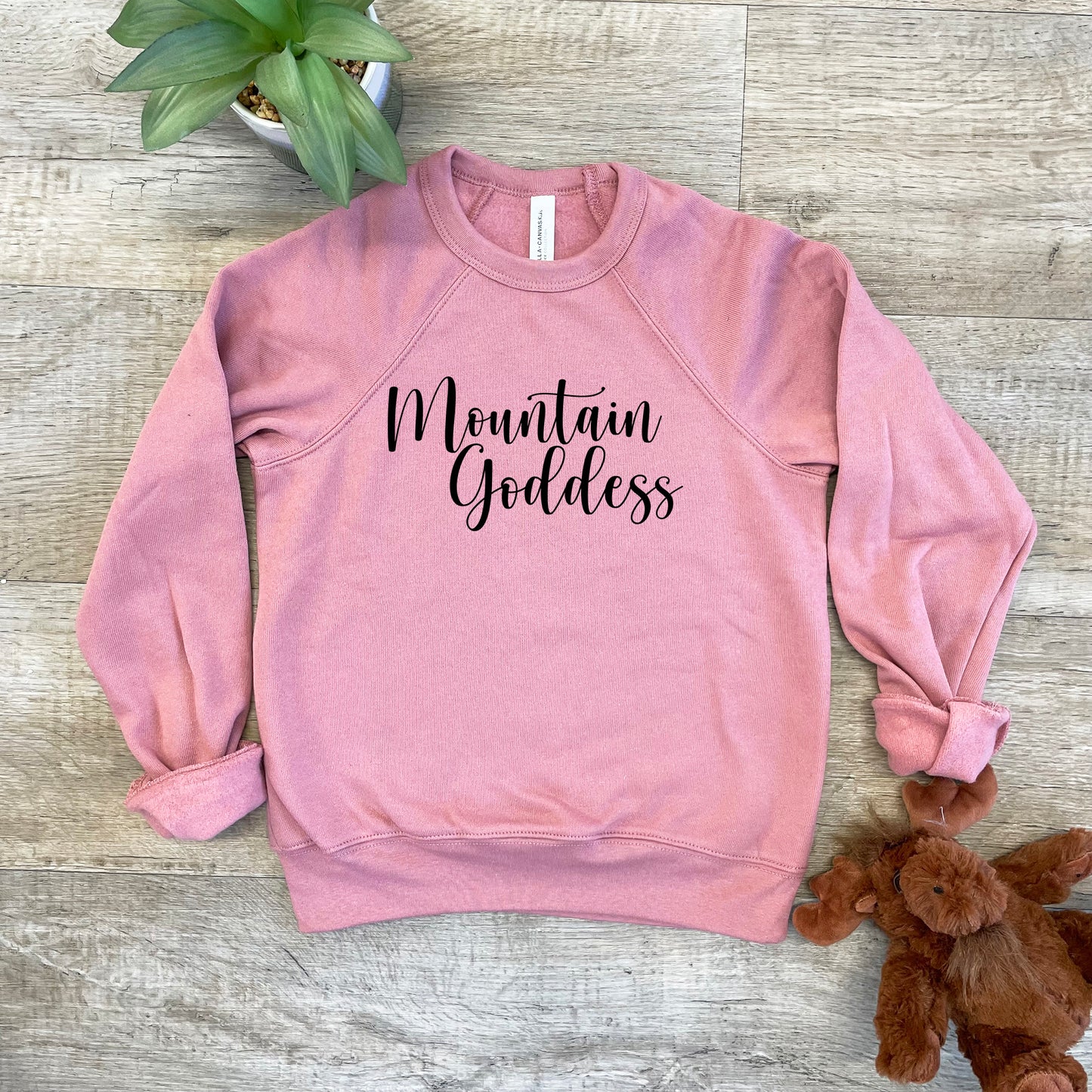 Mountain Goddess - Kid's Sweatshirt - Heather Gray or Mauve