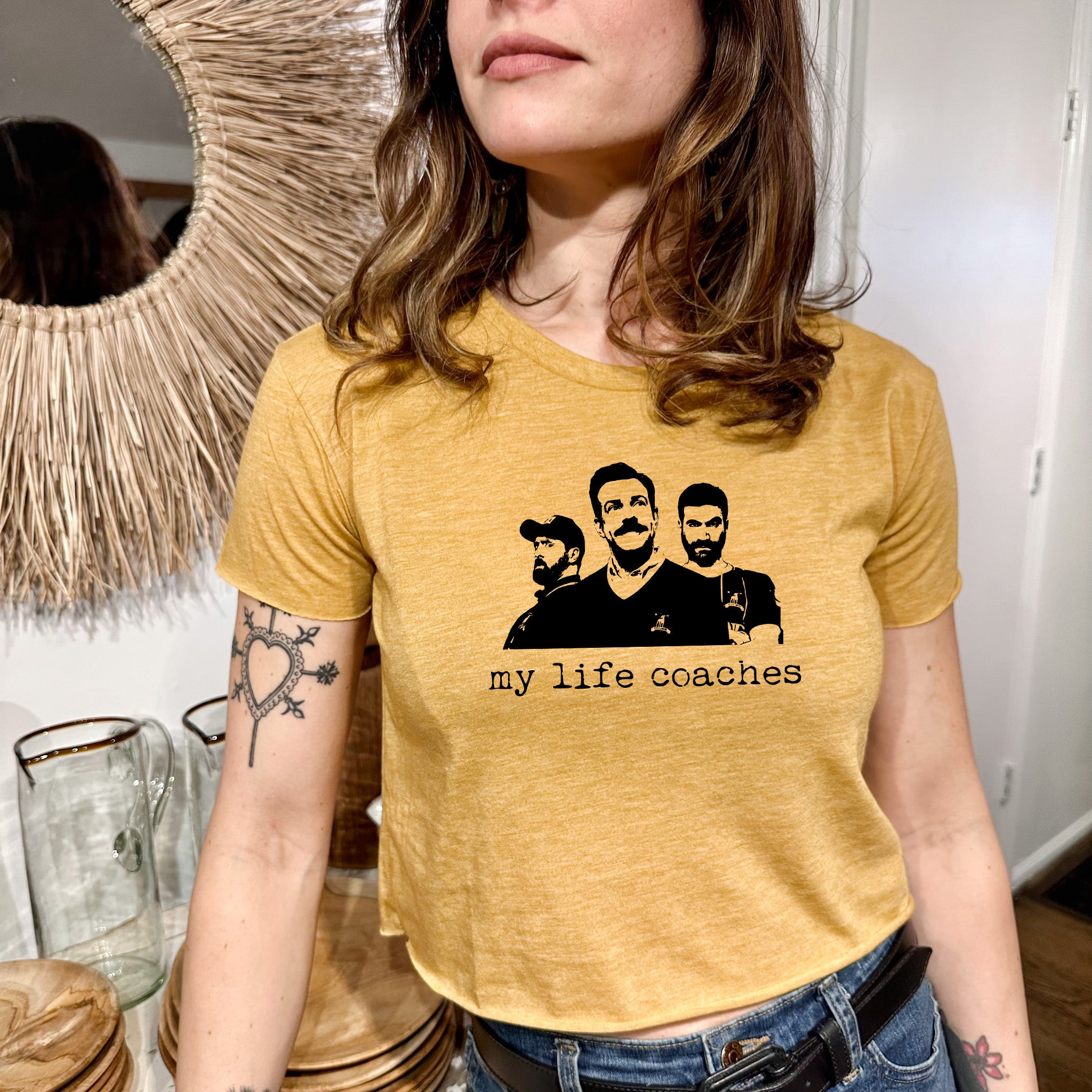 My Life Coaches (Ted Lasso) - Women's Crop Tee