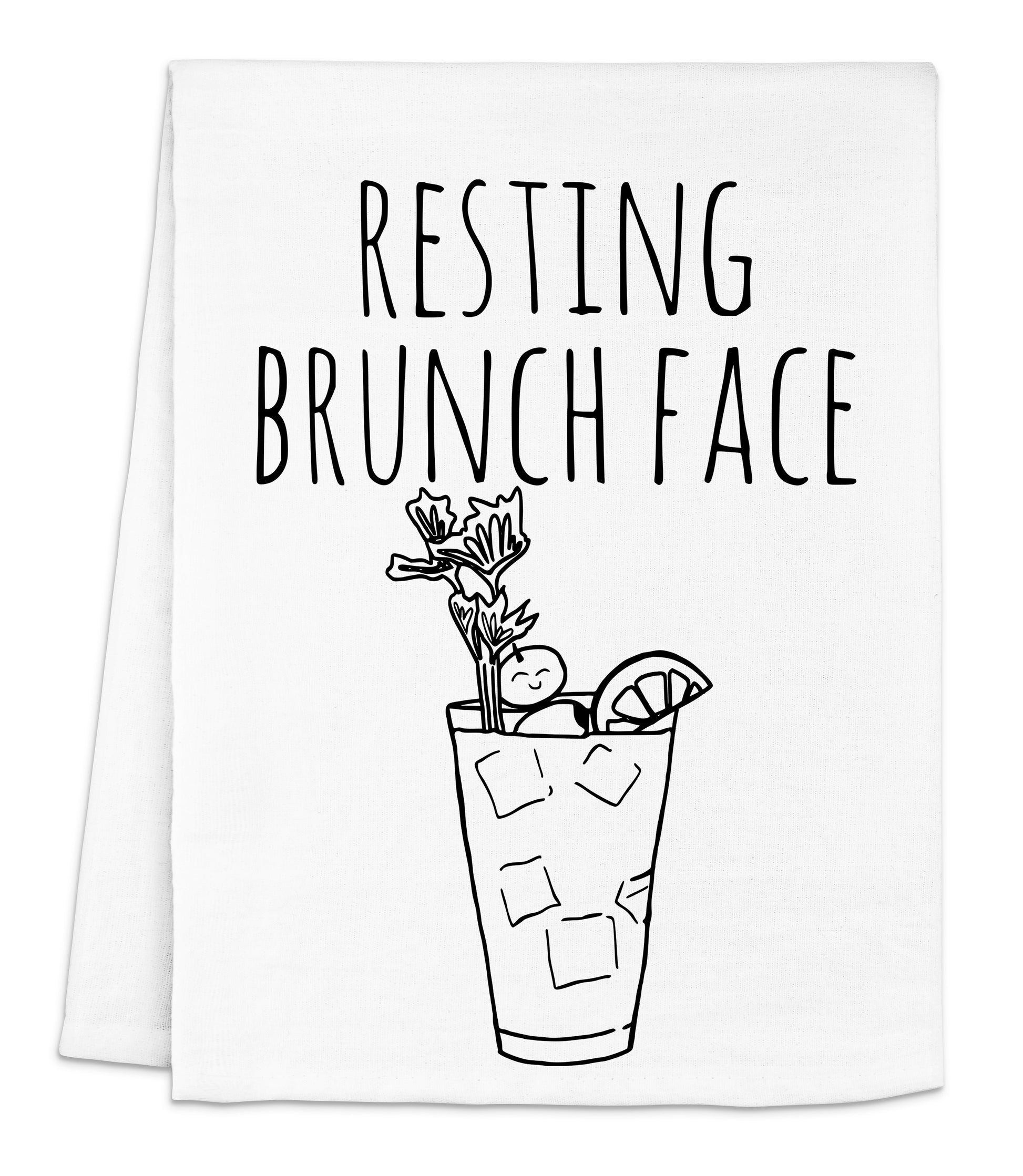 a napkin that says resting brunch face