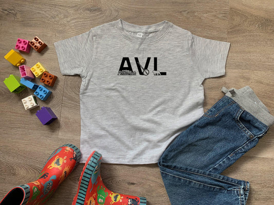 AVL (Asheville) - Toddler Tee - Heather Gray