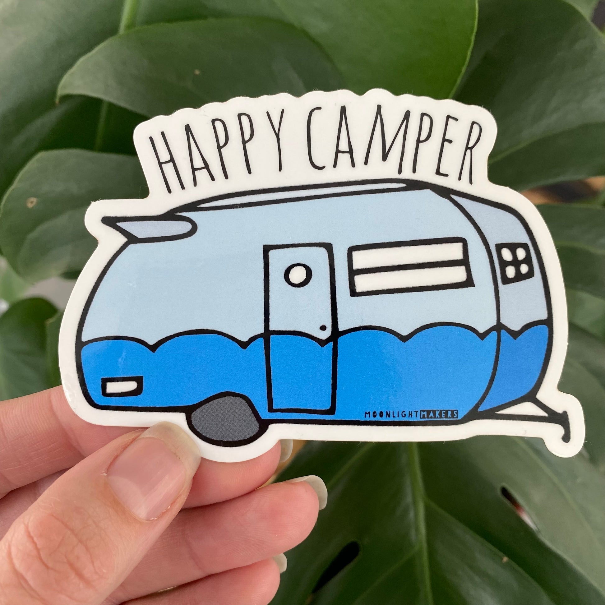 Happy Camper - Die Cut Sticker - MoonlightMakers