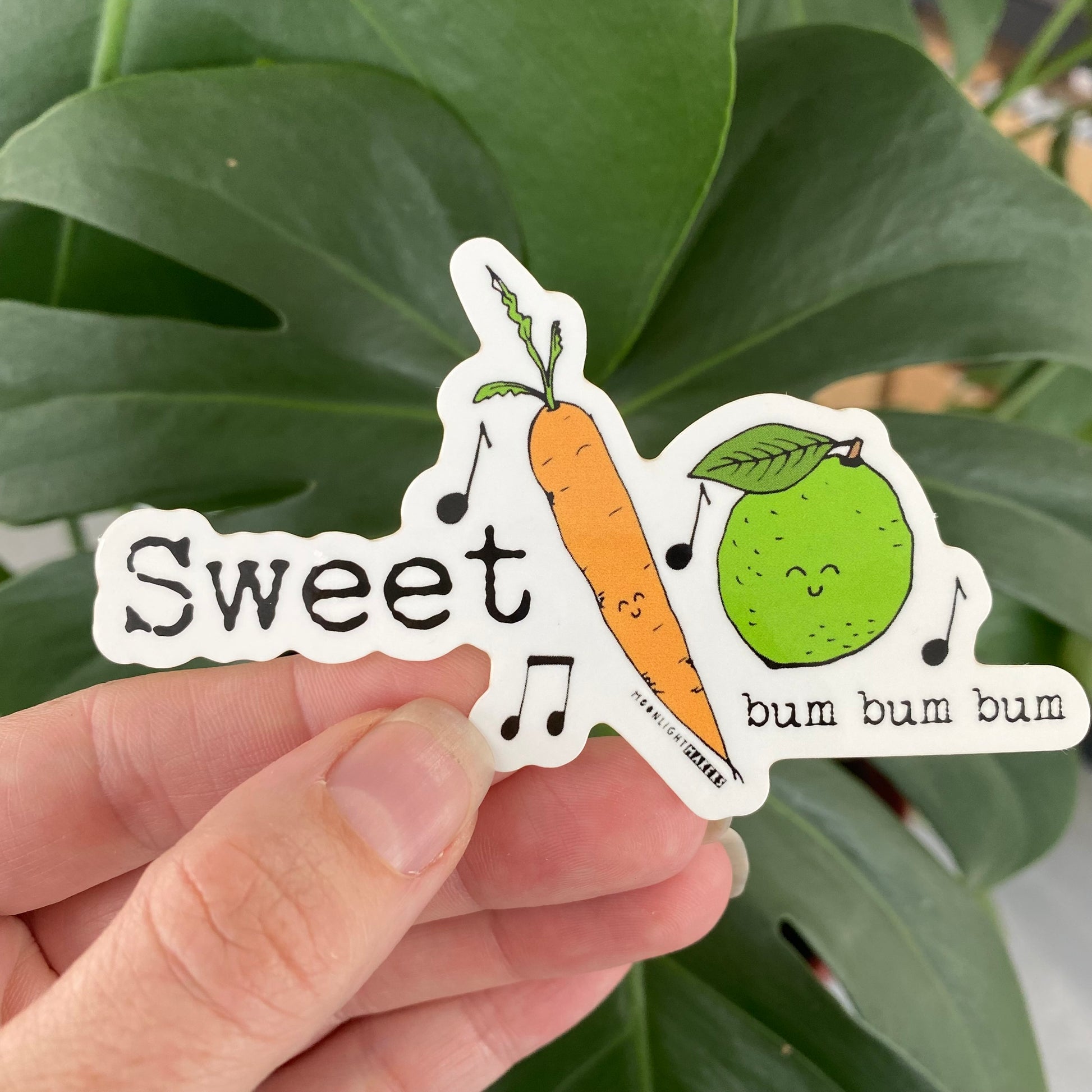Sweet Carrot Lime (Bum Bum Bum) - Die Cut Sticker - MoonlightMakers