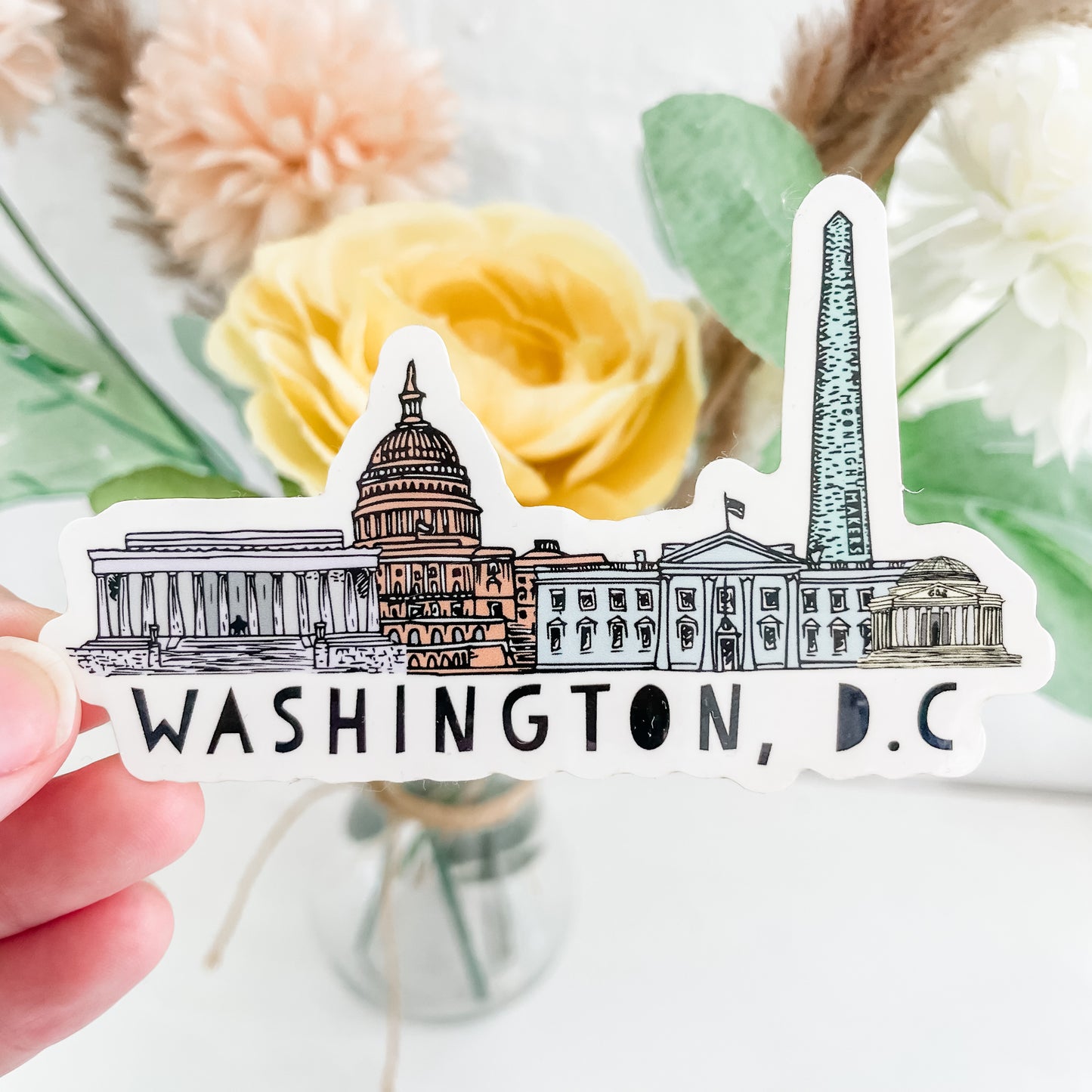 Washington DC Skyline - Die Cut Sticker