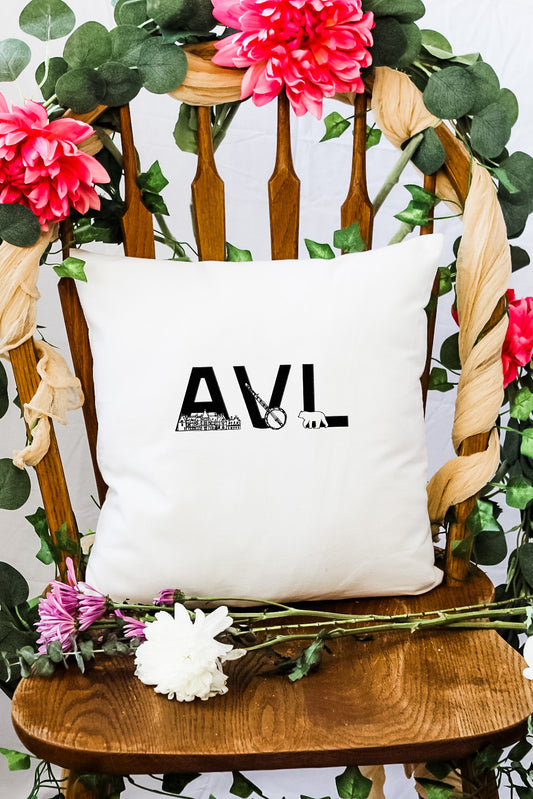 AVL (Asheville) - Decorative Throw Pillow