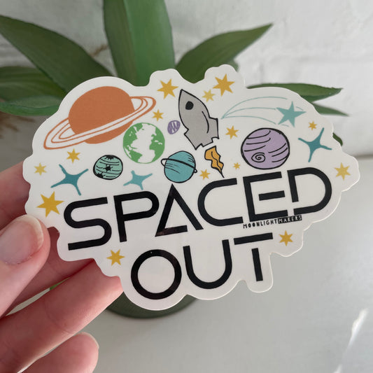 Spaced Out - Die Cut Sticker