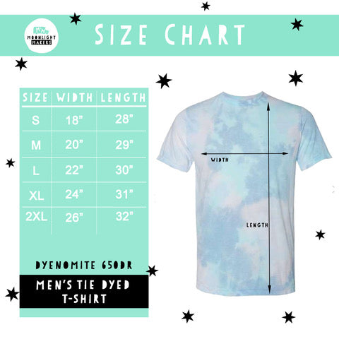 Everything S'more Fun With You - Mens/Unisex Tie Dye Tee - Blue