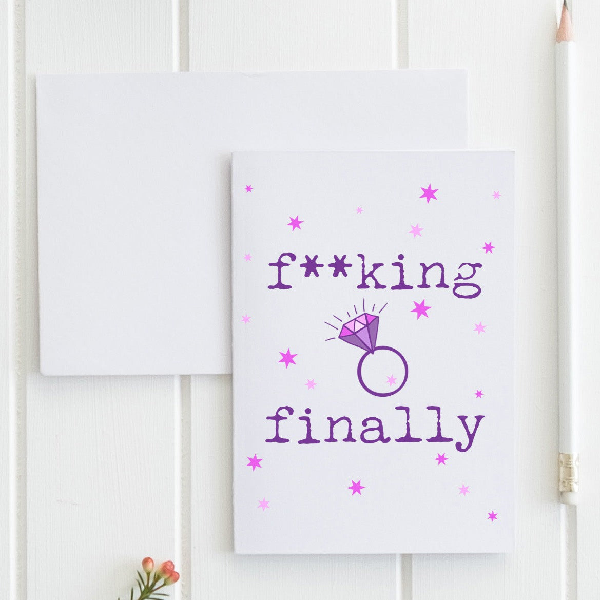 SALE - F**king Finally - Greeting Card
