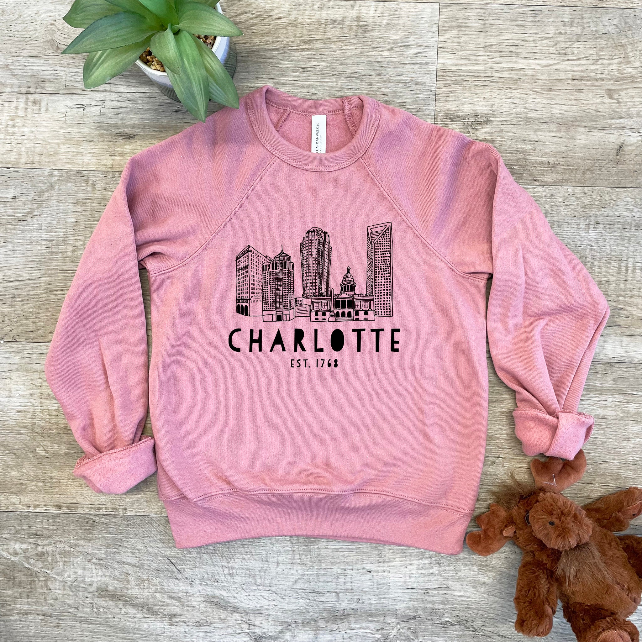 Charlotte Skyline - Kid's Sweatshirt