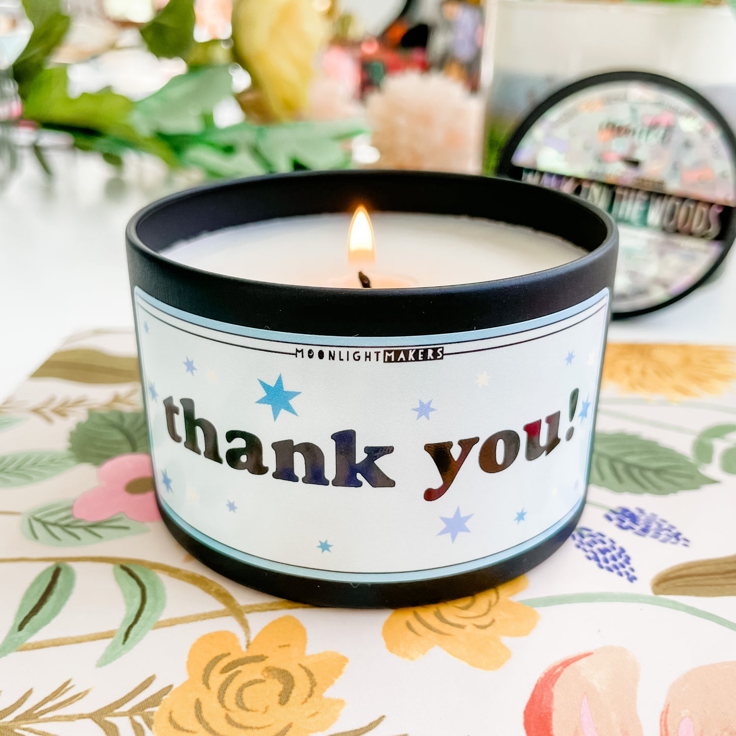 Thank You - 8oz Candle - Choose Your Scent - 100% Natural Soy Wax