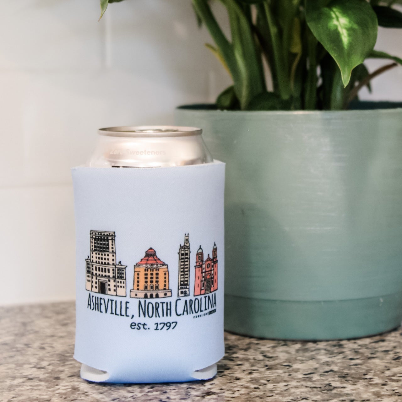 Downtown Historic Asheville, NC (Full Color) - Koozie