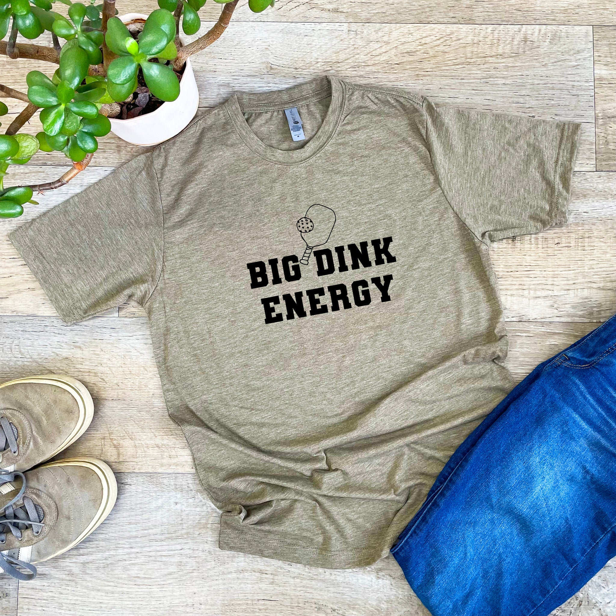 a t - shirt that says, big drink energy on it