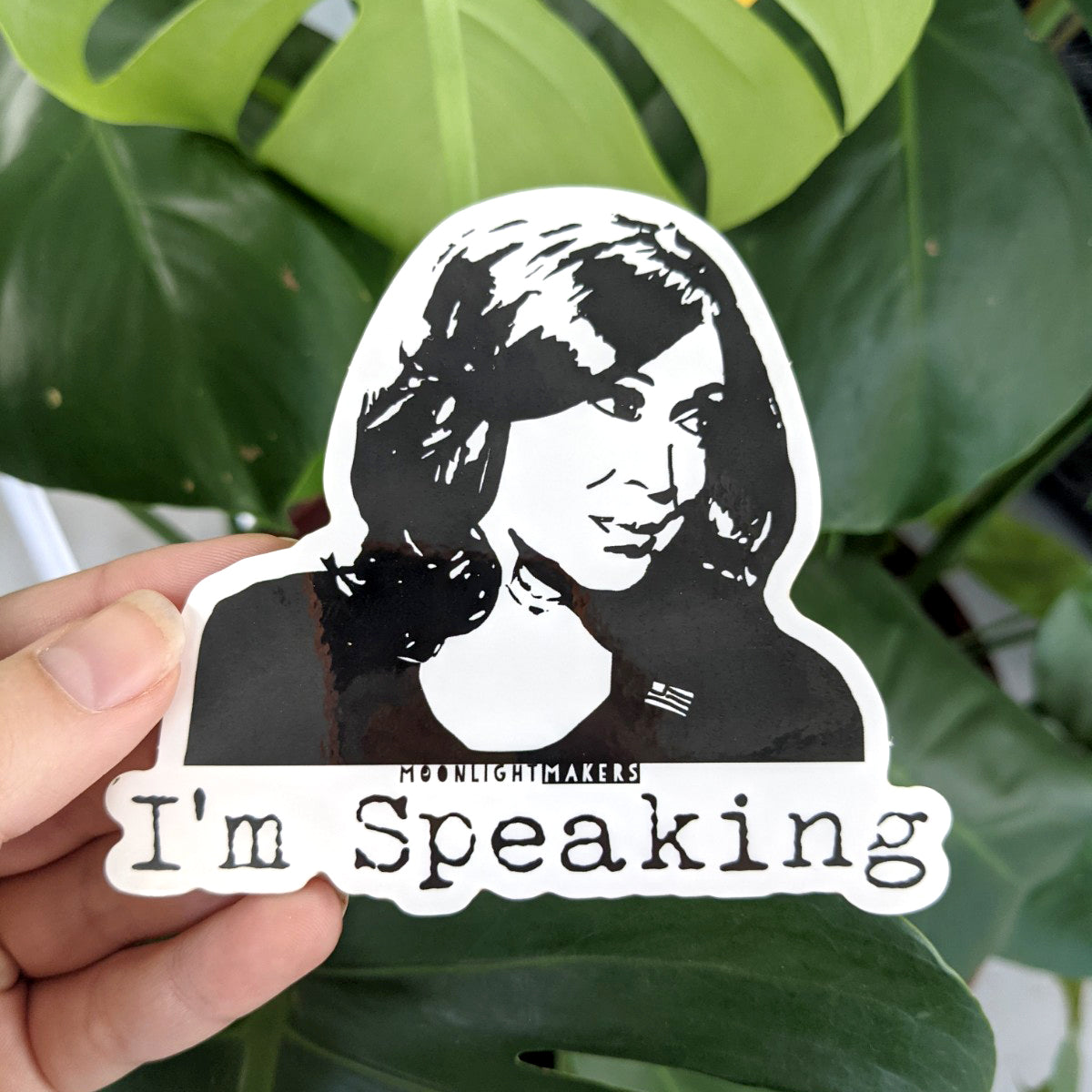 I'm Speaking (Kamala Harris) - Die Cut Sticker - MoonlightMakers
