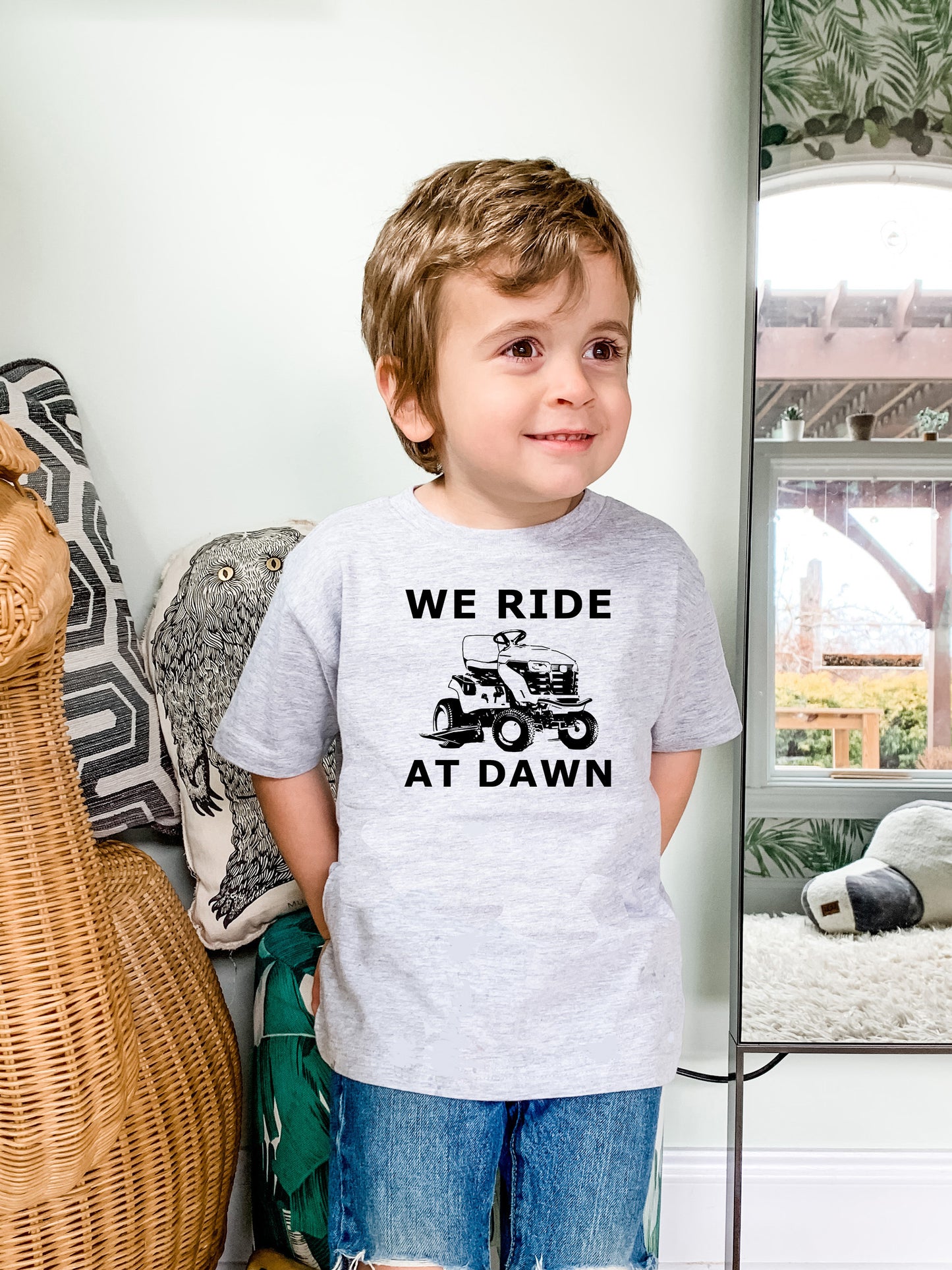 We Ride At Dawn - Toddler Tee - Heather Gray