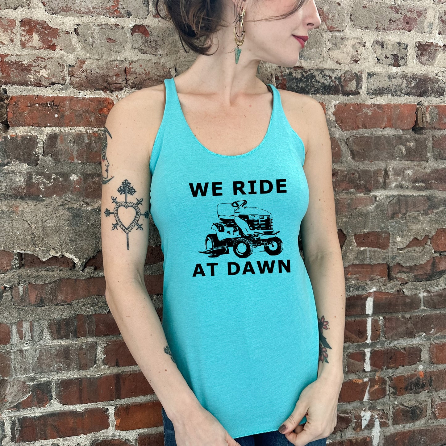 We Ride At Dawn - Women's Tank - Heather Gray, Tahiti, or Envy