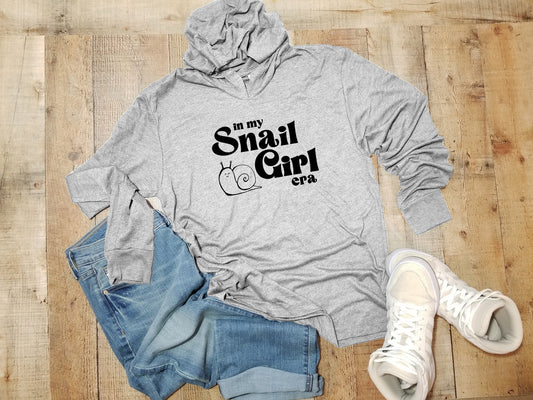 a gray hoodie that says, in my small girl