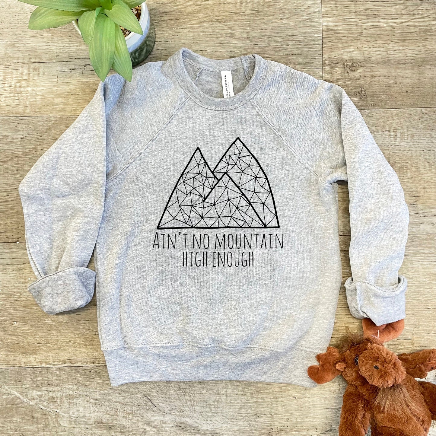 Ain't No Mountain - Kid's Sweatshirt - Athletic Heather or Mauve