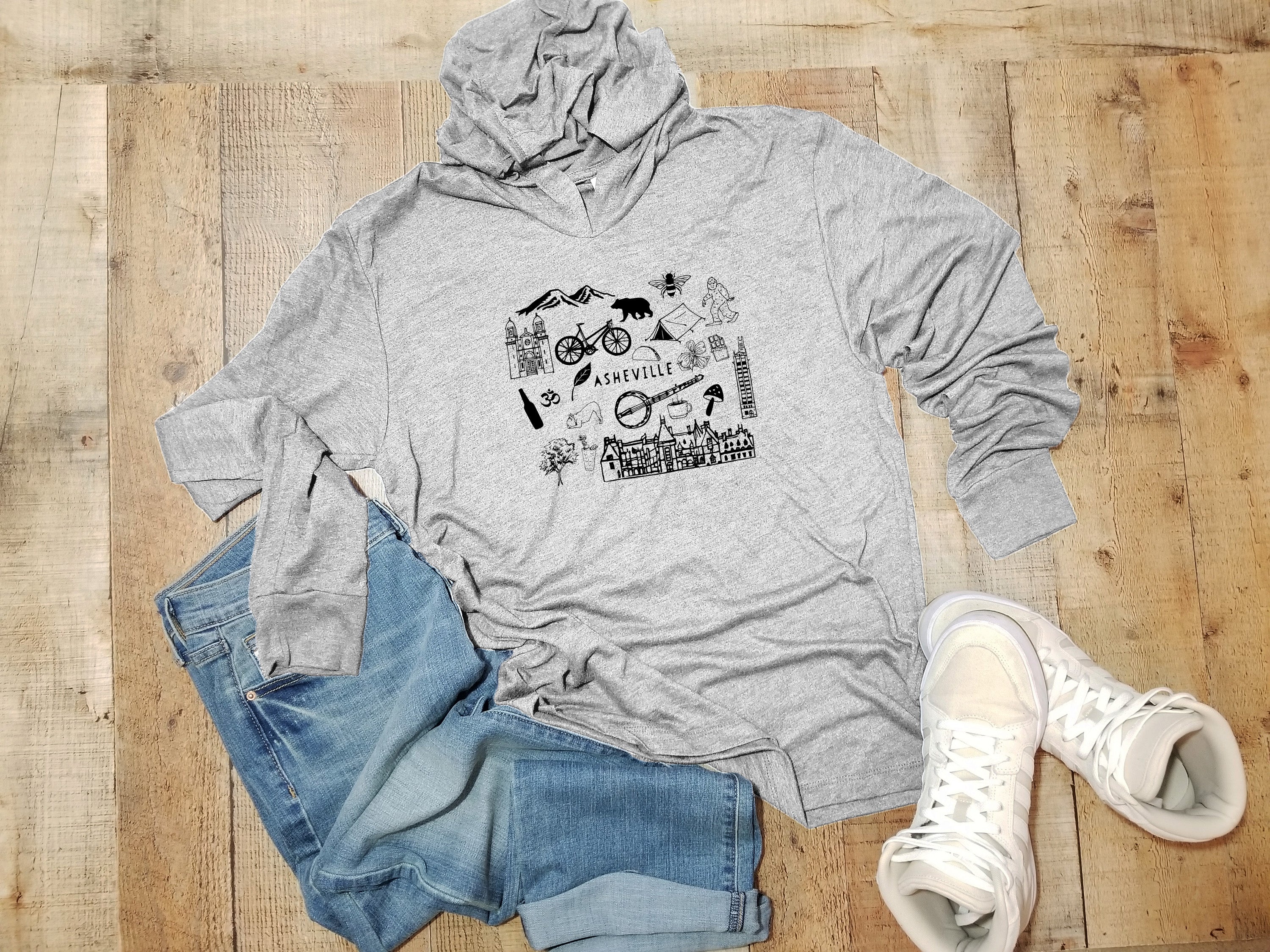Asheville Collage - Unisex T-Shirt Hoodie