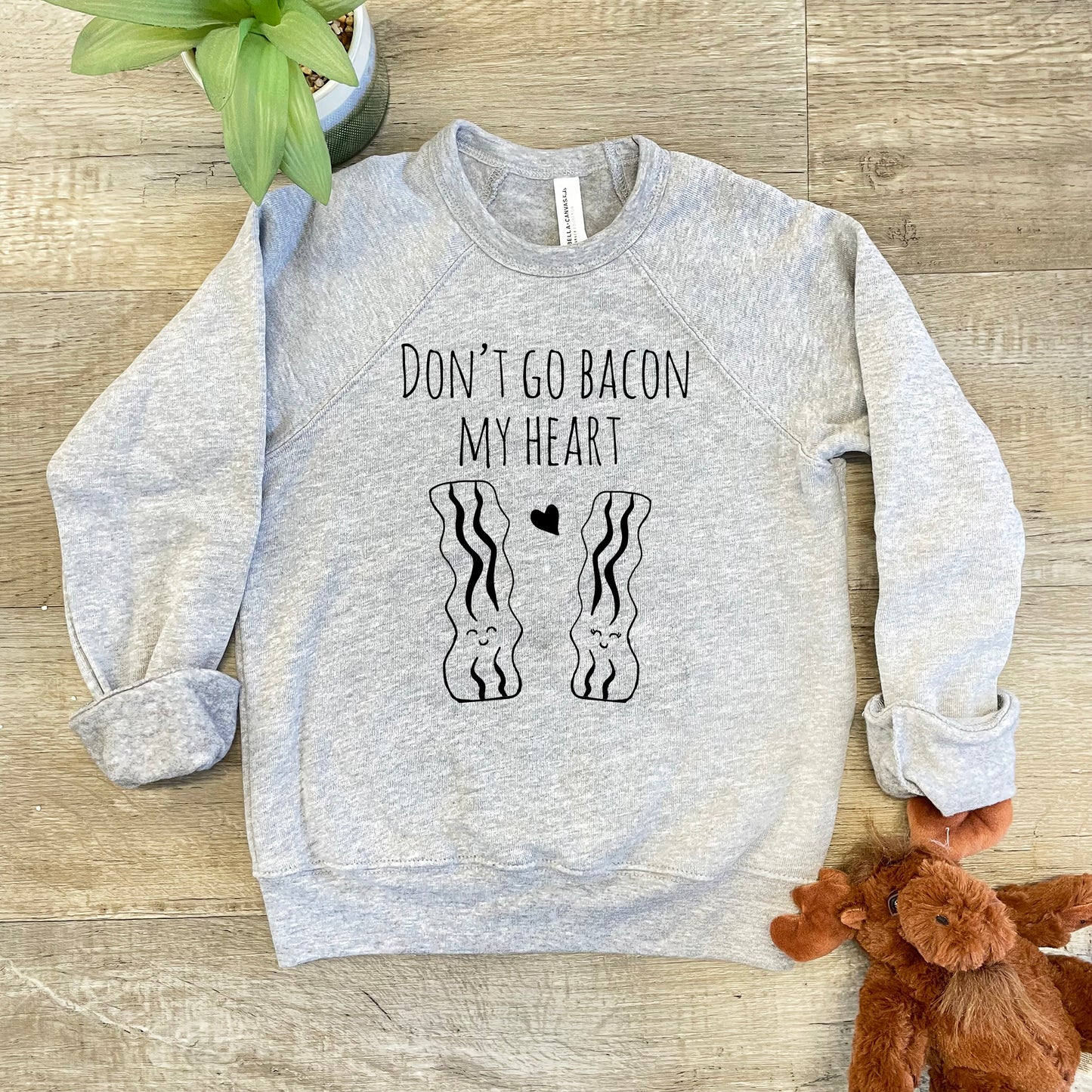Don't Go Bacon My Heart - Kid's Sweatshirt - Heather Gray or Mauve