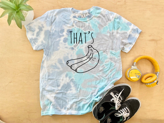 That's Bananas - Mens/Unisex Tie Dye Tee - Blue