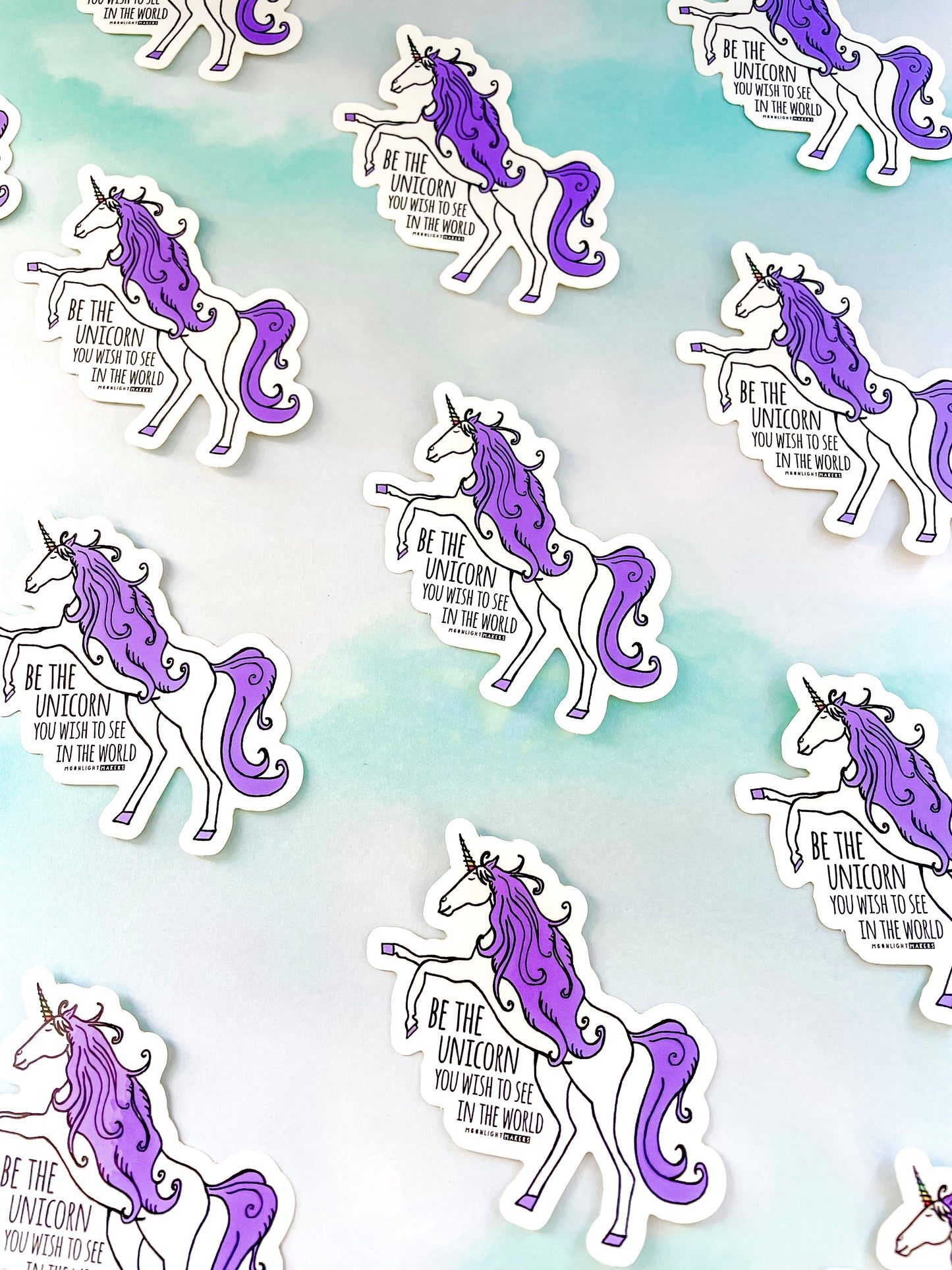 Be The Unicorn - Die Cut Sticker - MoonlightMakers