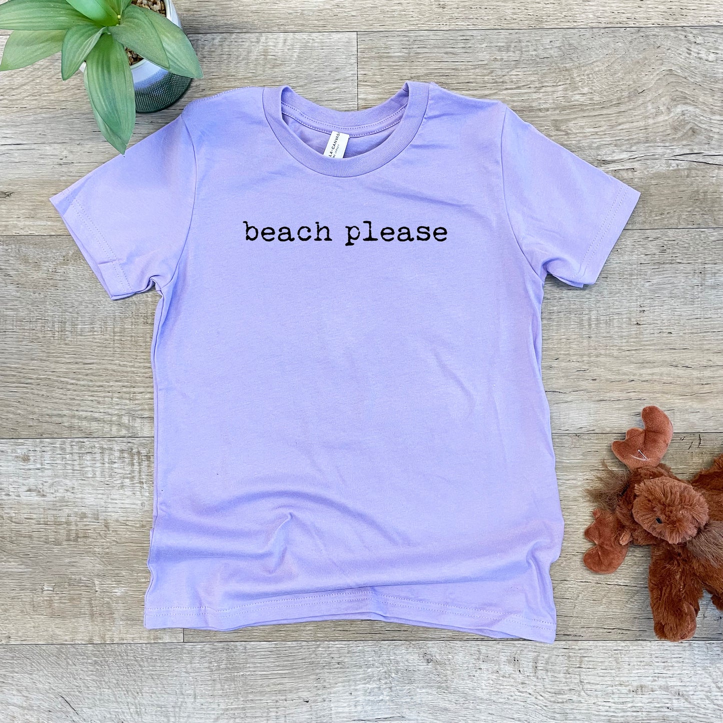 Beach Please - Kid's Tee - Columbia Blue or Lavender
