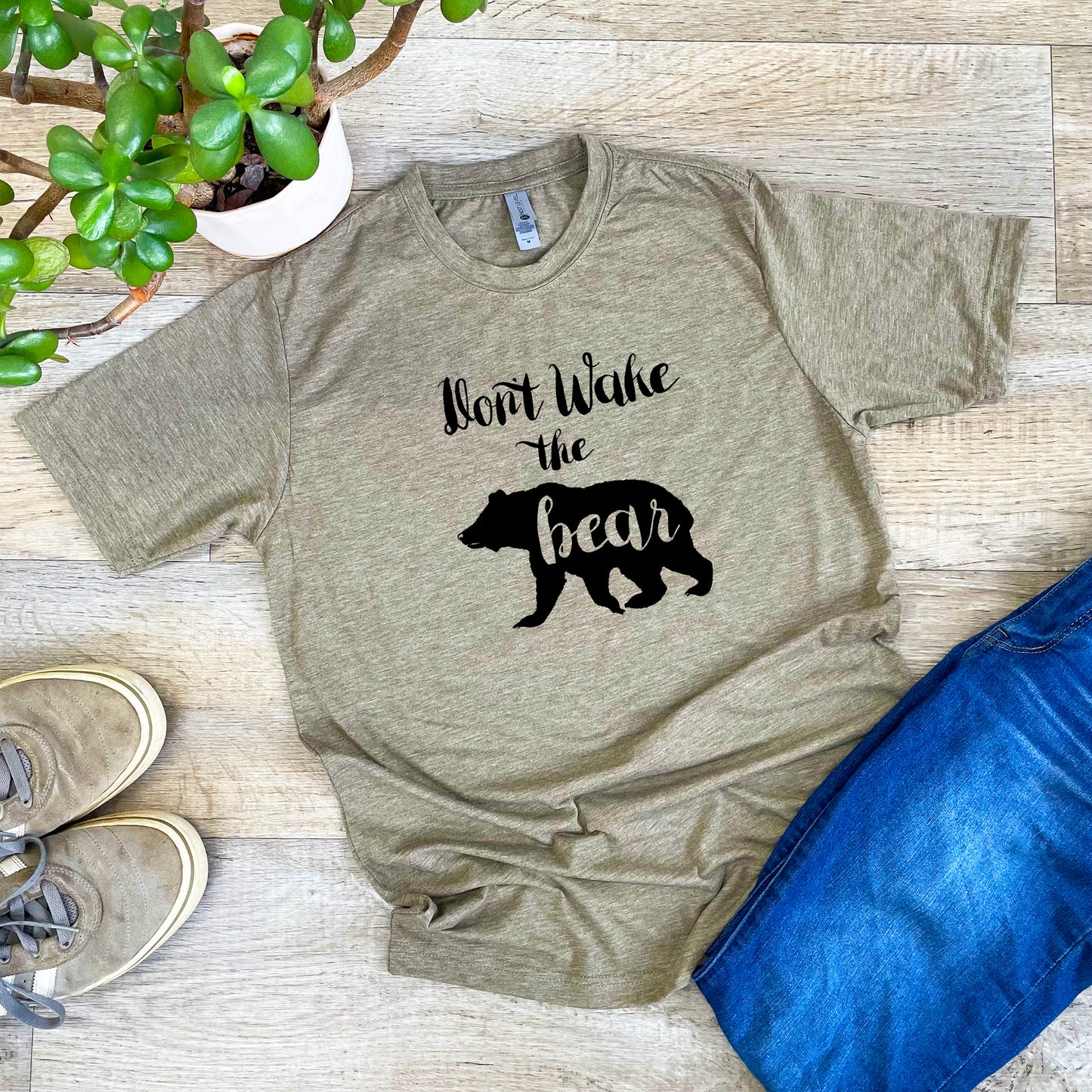 Don't Wake The Bear - Men's / Unisex Tee - Stonewash Blue or Sage