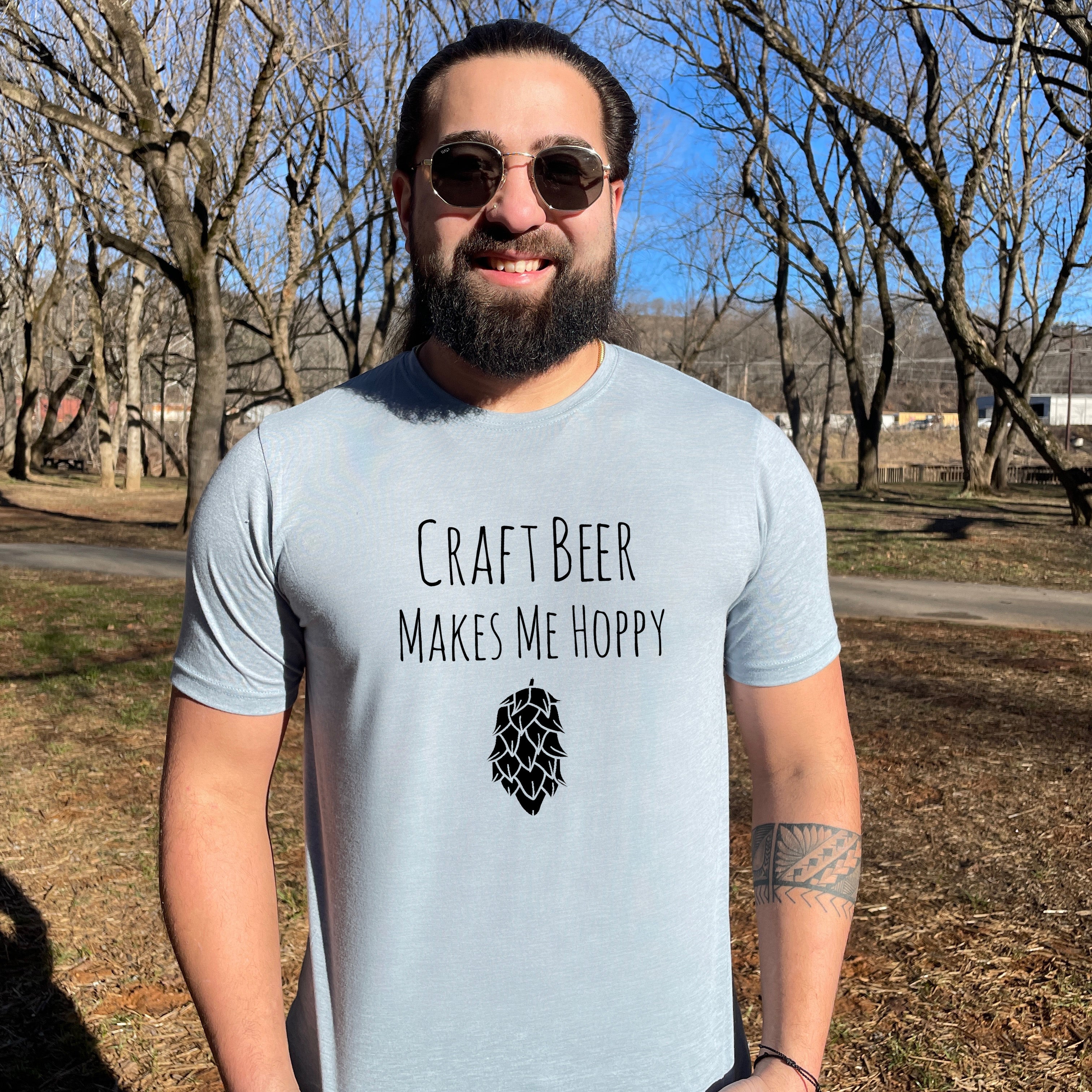 Craft Beer Makes Me Hoppy - Men's / Unisex Tee
