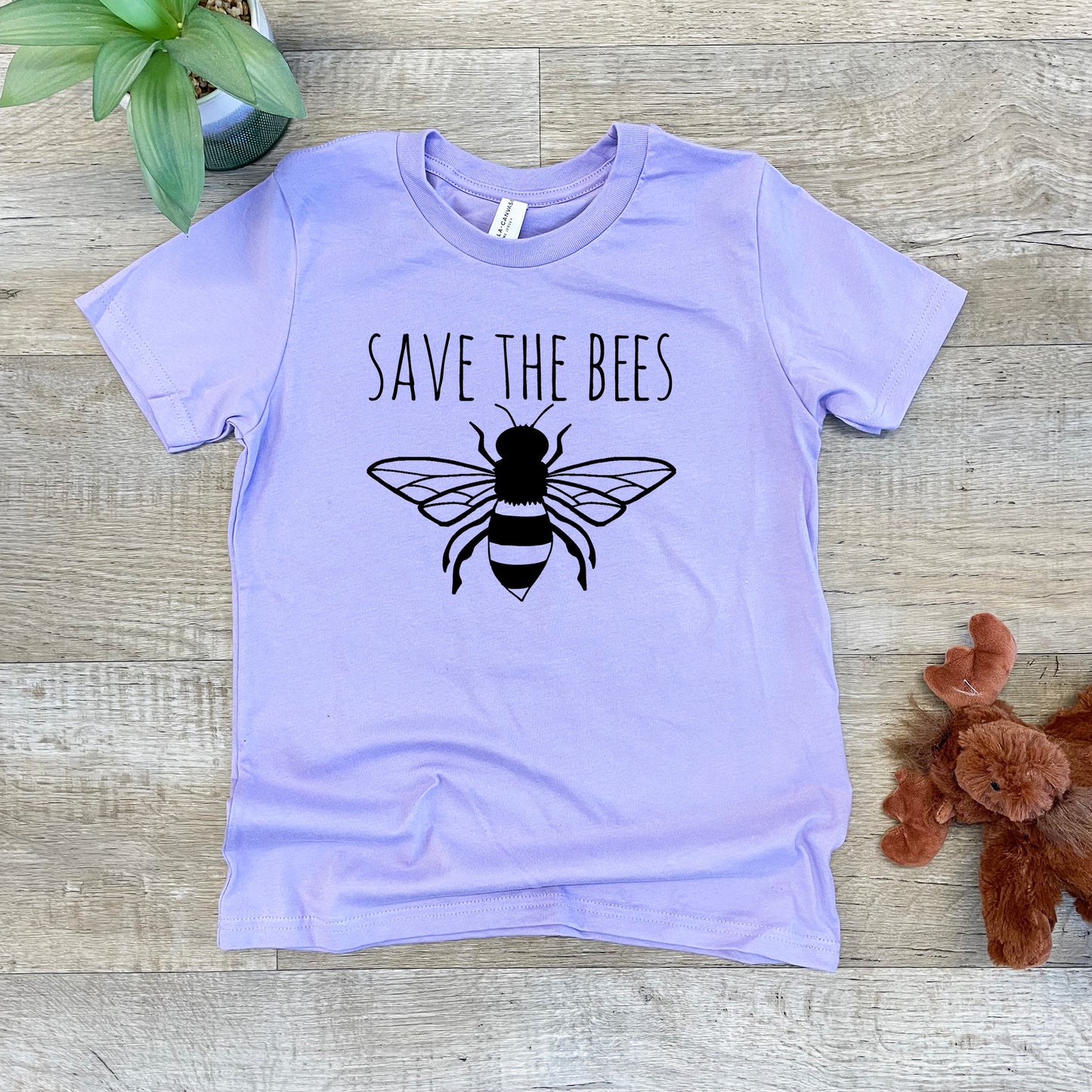 Save The Bees - Kid's Tee - Columbia Blue or Lavender