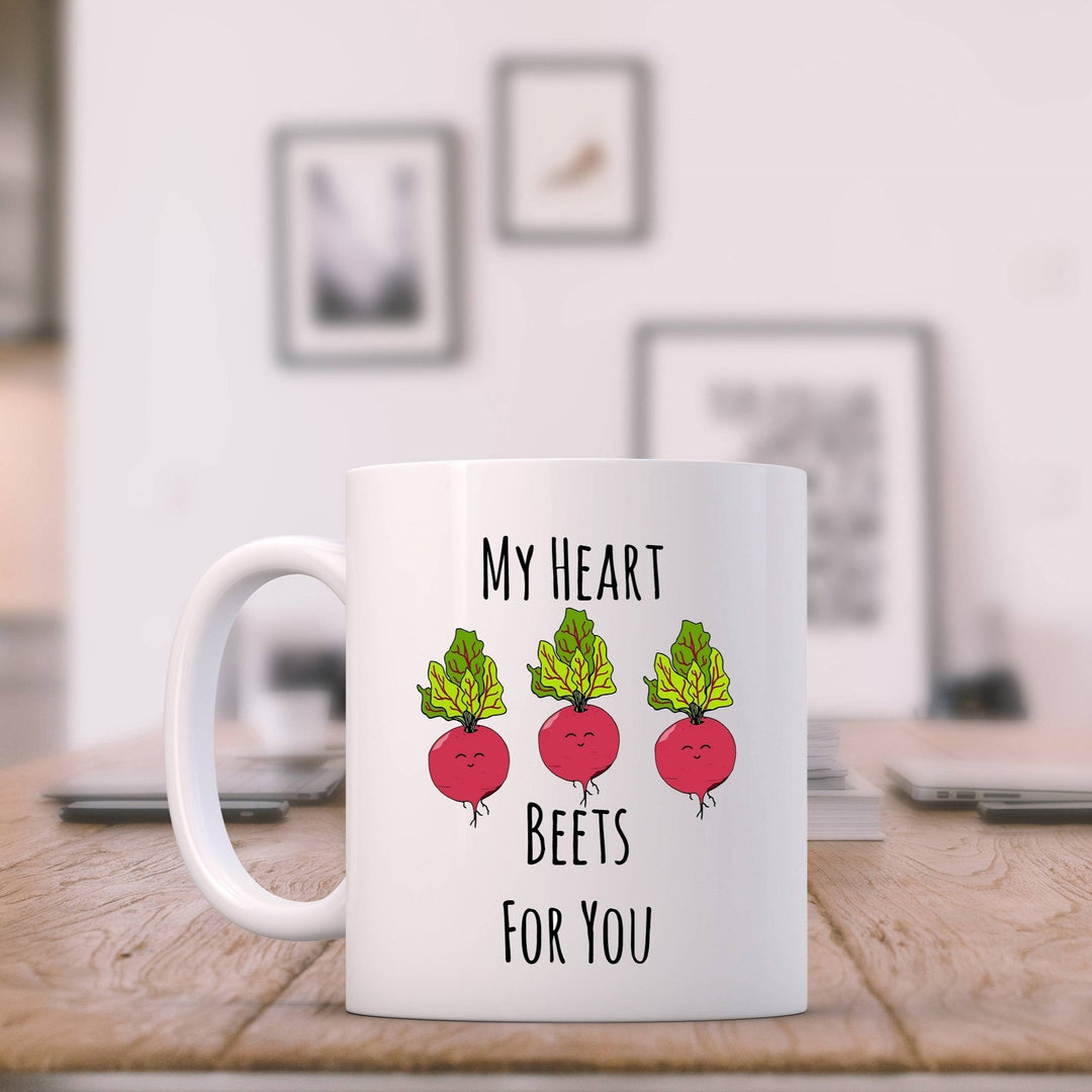SALE - My Heart Beets For You - 11oz Ceramic Mug - MoonlightMakers