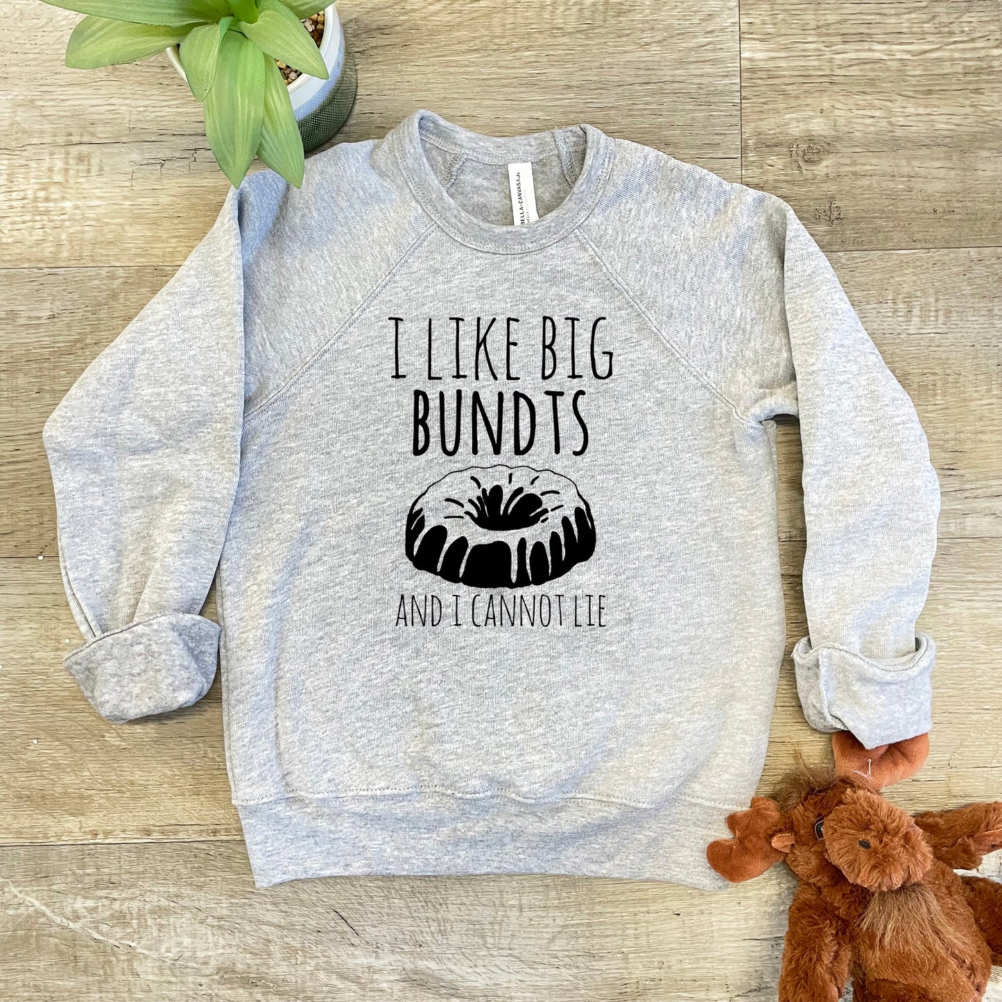 I Like Big Bundts and I Cannot Lie - Kid's Sweatshirt - Heather Gray or Mauve