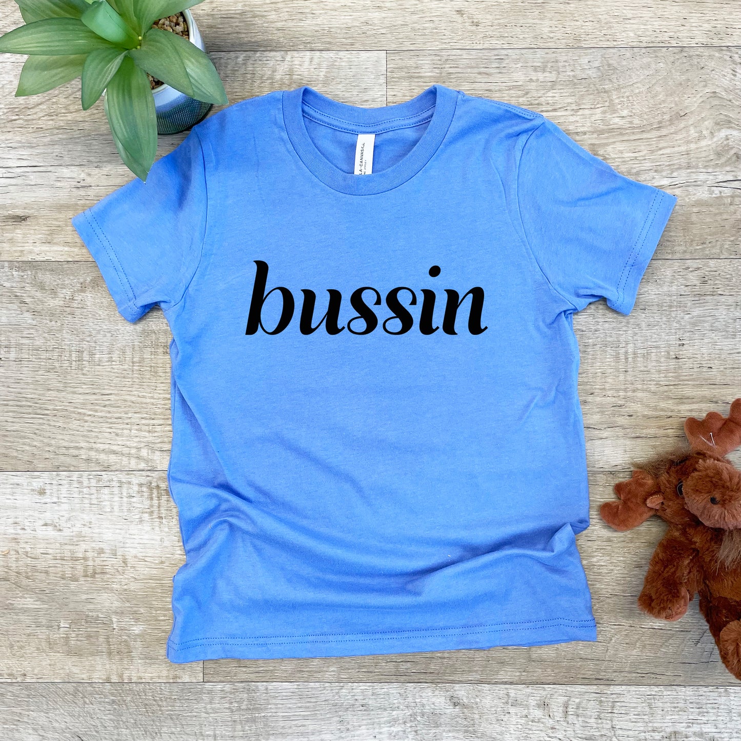 Bussin - Kid's Tee - Columbia Blue or Lavender