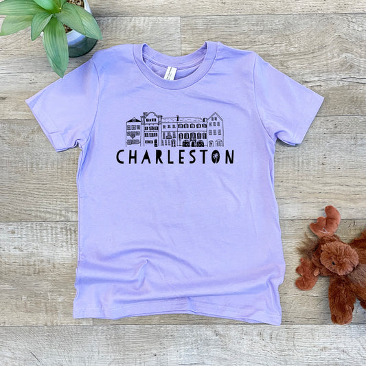 Charleston Rainbow Row - Kid's Tee - Columbia Blue or Lavender