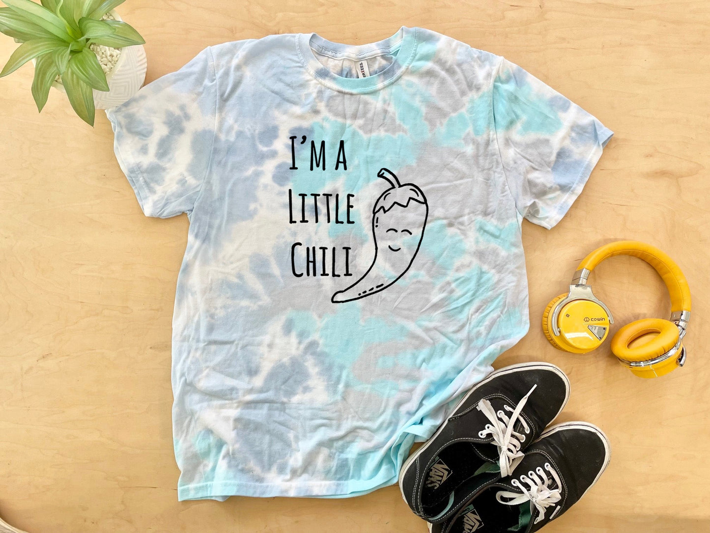 I'm A Little Chili - Mens/Unisex Tie Dye Tee - Blue