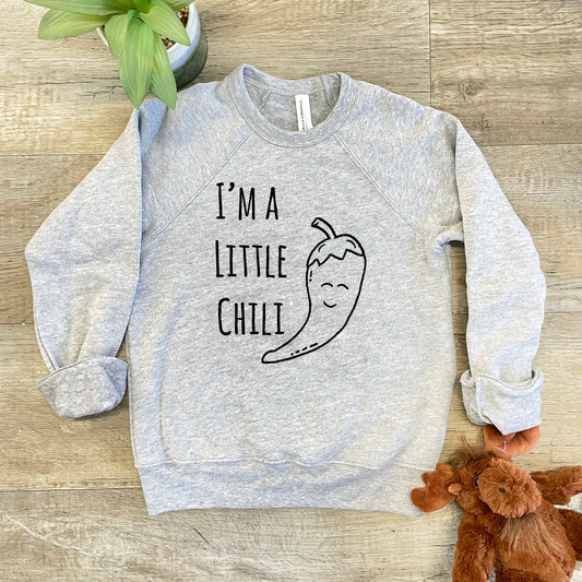 I'm A Little Chili - Kid's Sweatshirt - Heather Gray or Mauve
