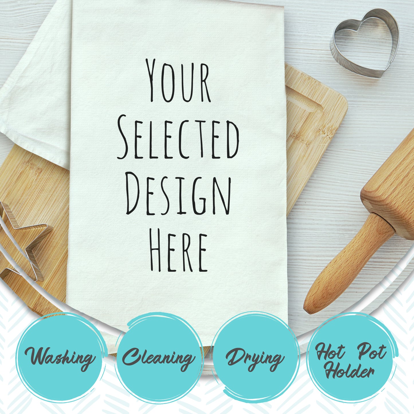 Queso The Mondays Dish Towel - White Or Gray - MoonlightMakers